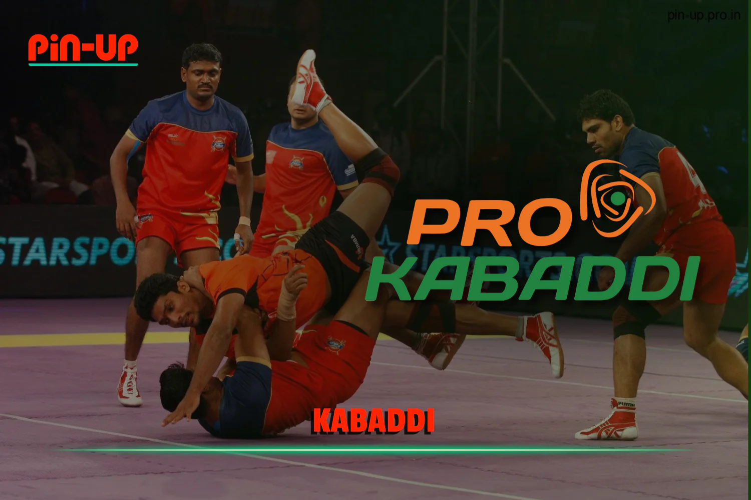 Indian users have the option to place bets on kabaddi on Pin Up