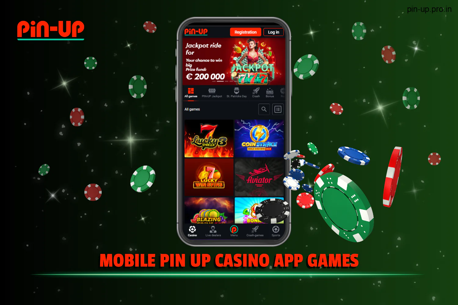 Users in India gain access to a diverse range of casino games by downloading the Pin Up app