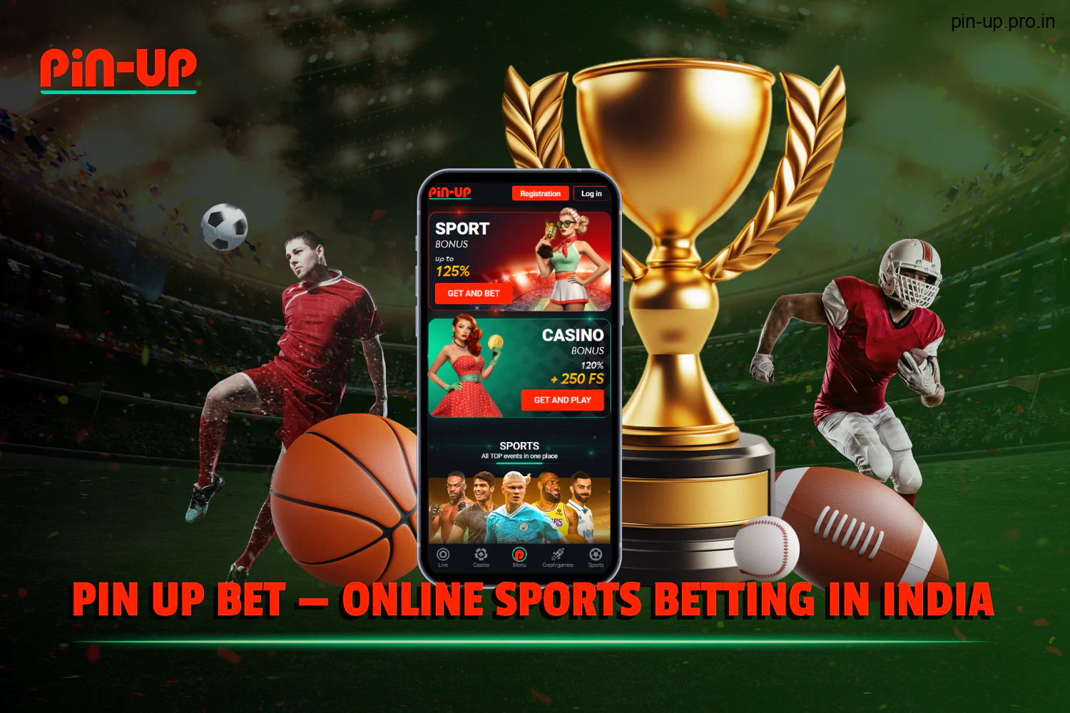 PinUp is an online sports betting platform in India where users can engage in real money gambling.